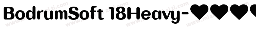 BodrumSoft 18Heavy字体转换